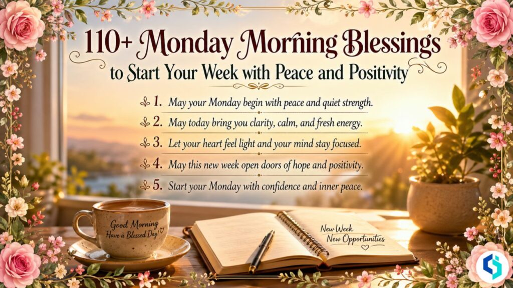 monday morning blessings peaceful sunrise featured image