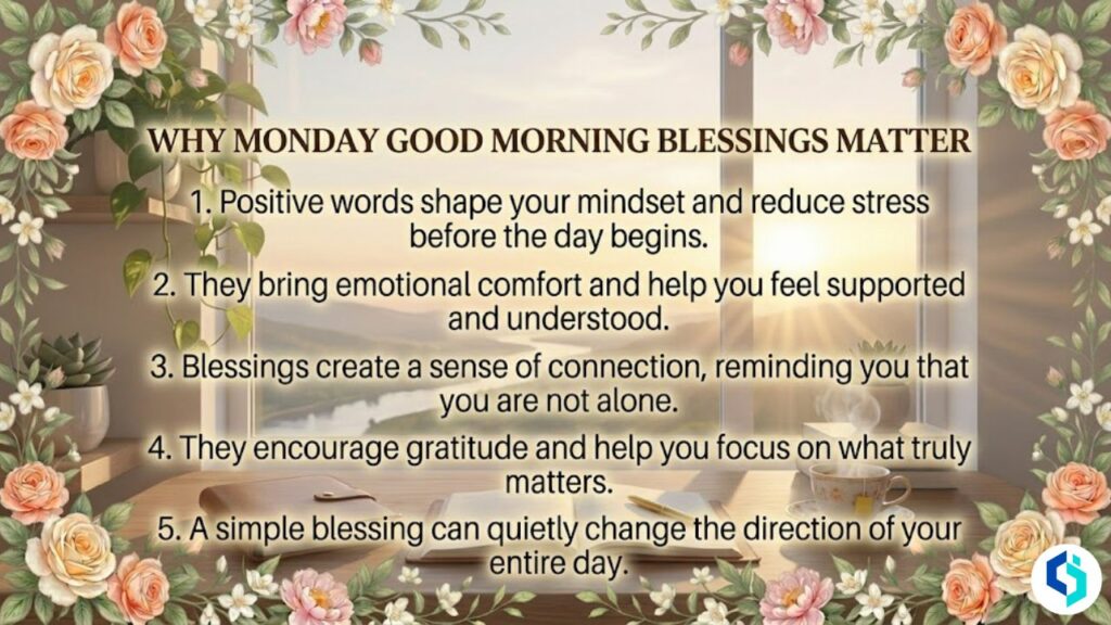 why monday good morning blessings matter inspirational reflection image