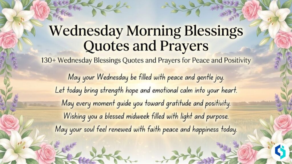 Wednesday morning blessings quotes and prayers featured image
