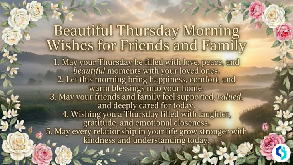 Beautiful Thursday morning wishes for friends and family image