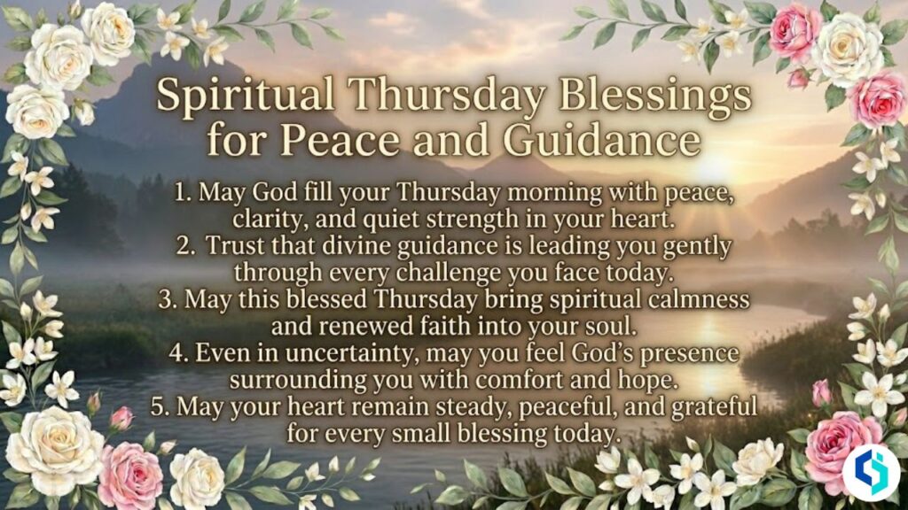 Spiritual Thursday blessings for peace and guidance image