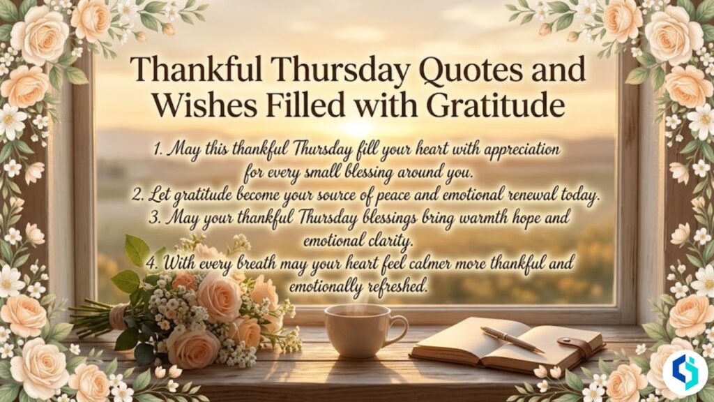Thankful Thursday quotes and blessings image