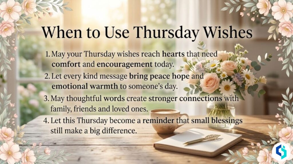 When to Use Thursday Wishes inspirational Thursday blessings image