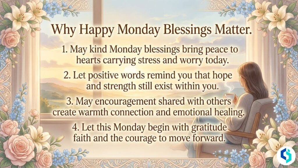 Why happy Monday blessings matter inspirational morning image