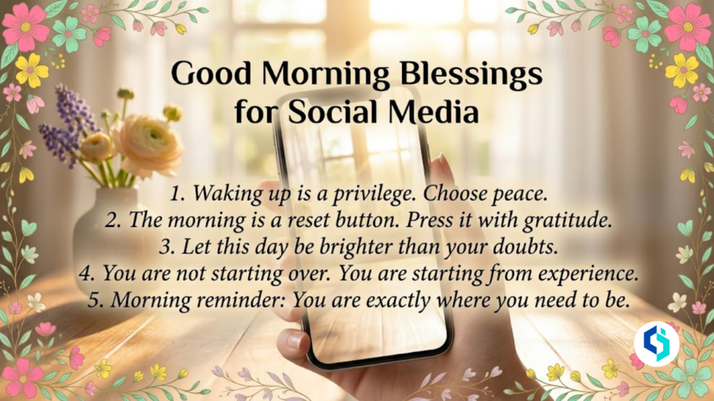 Good Morning Blessings for Social Media