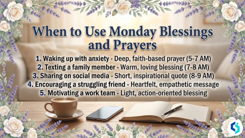 When to use Monday blessings and prayers practical guide