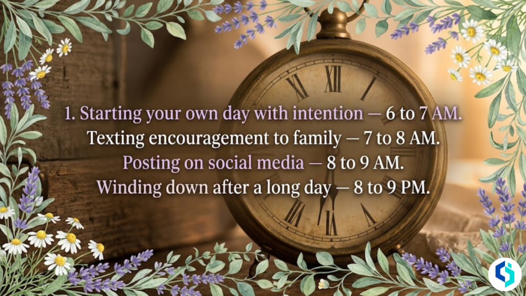When to use Tuesday inspirational blessings with floral border